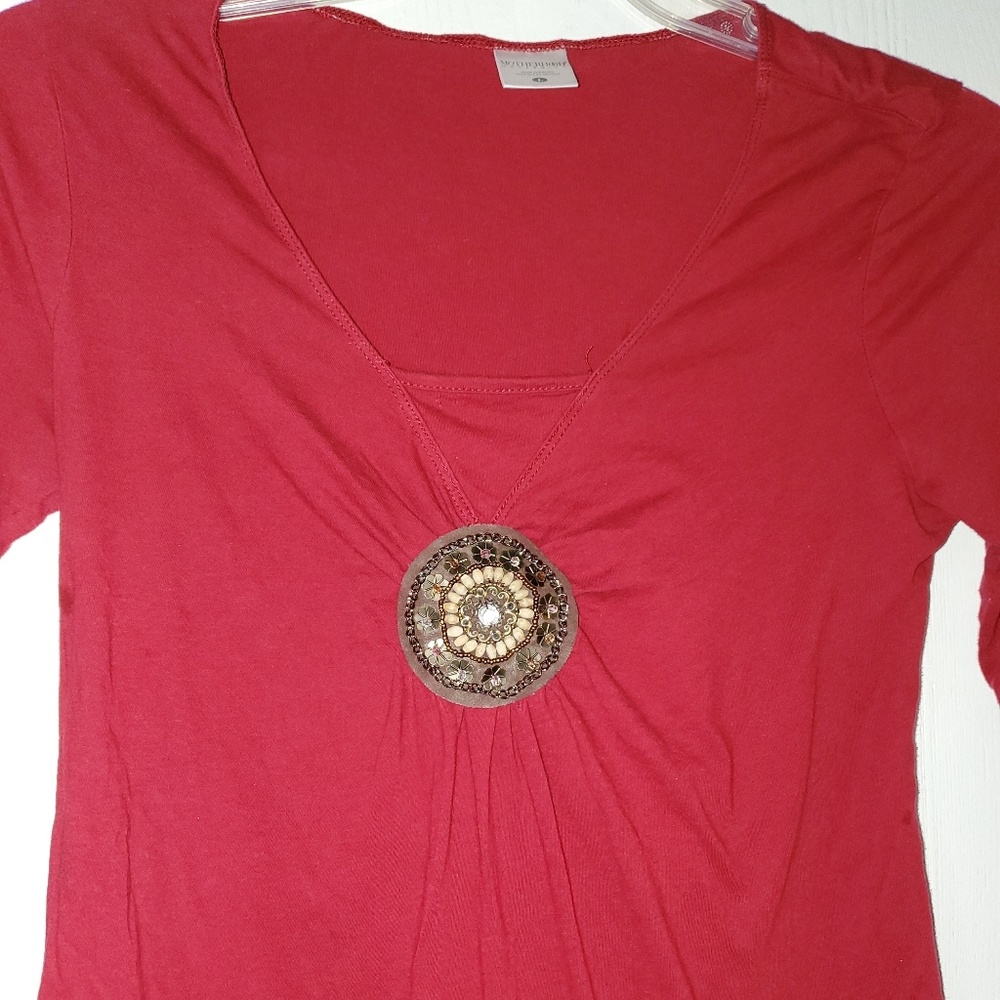 Maroon Motherhood Maternity shirt